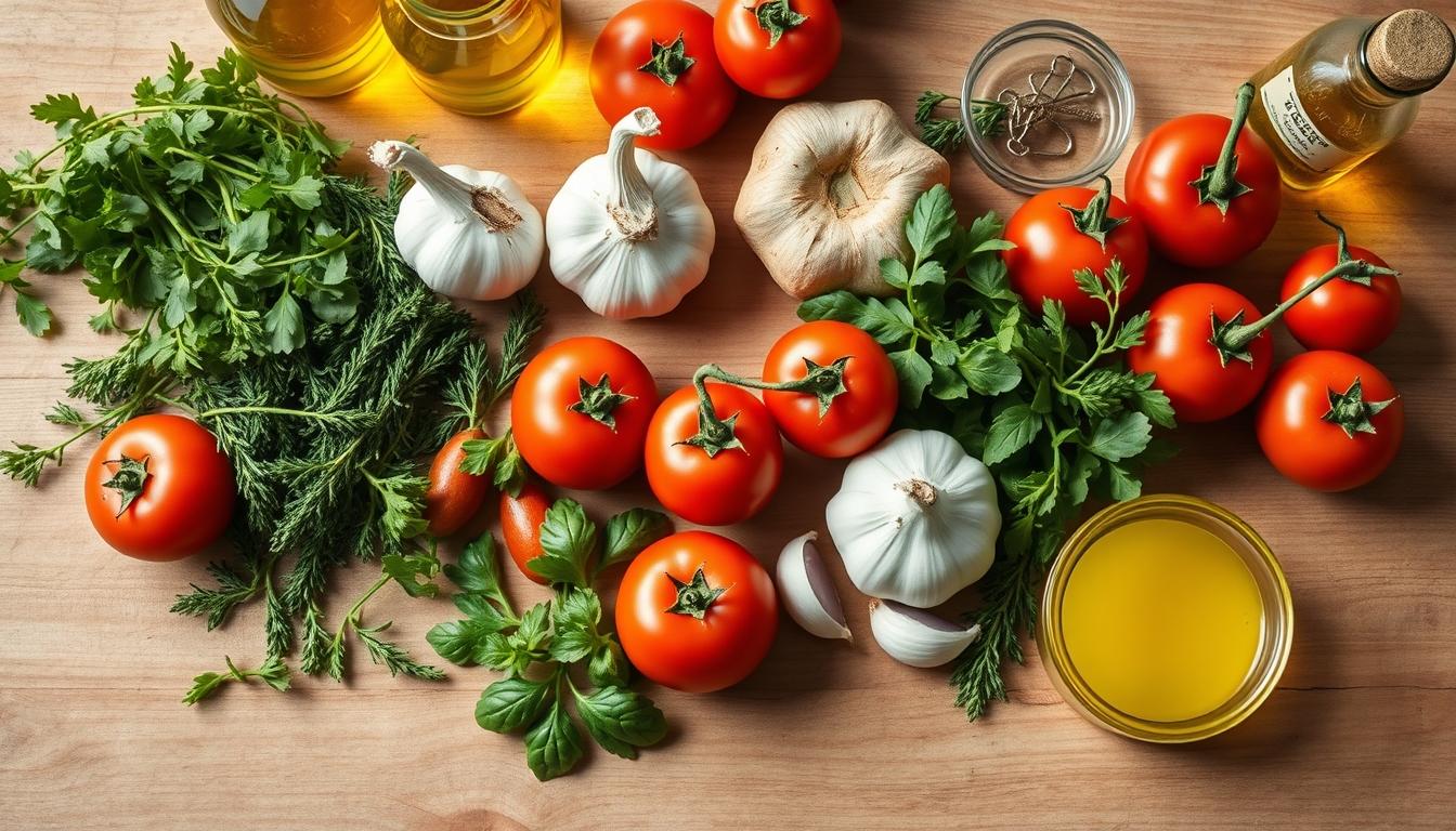 Balanced healthy meal prepared in a home kitchen